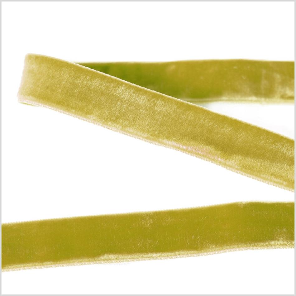 Double Face Velvet | Lime Green Double Face Velvet Ribbon – 7/8" Double Face Velvet Double Face Velvet