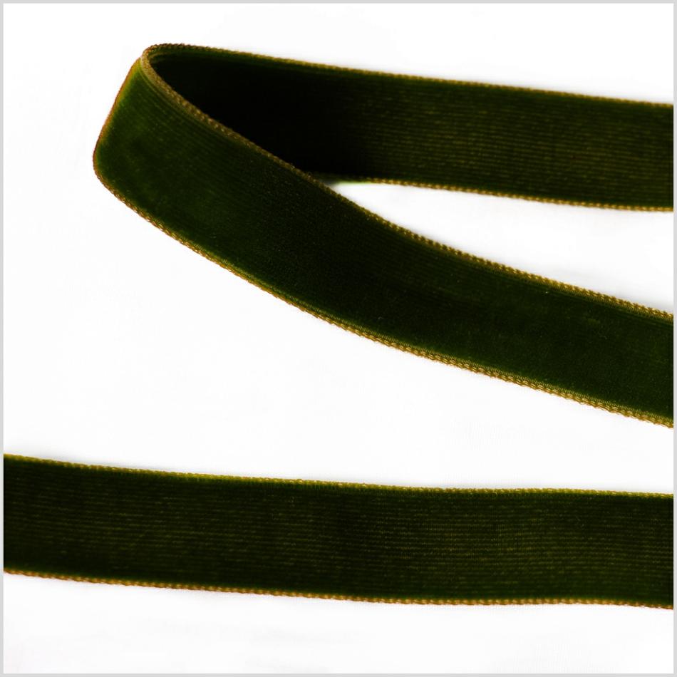 Double Face Velvet | Moss Green Double Face Velvet Ribbon – 5/8" Double Face Velvet Double Face Velvet