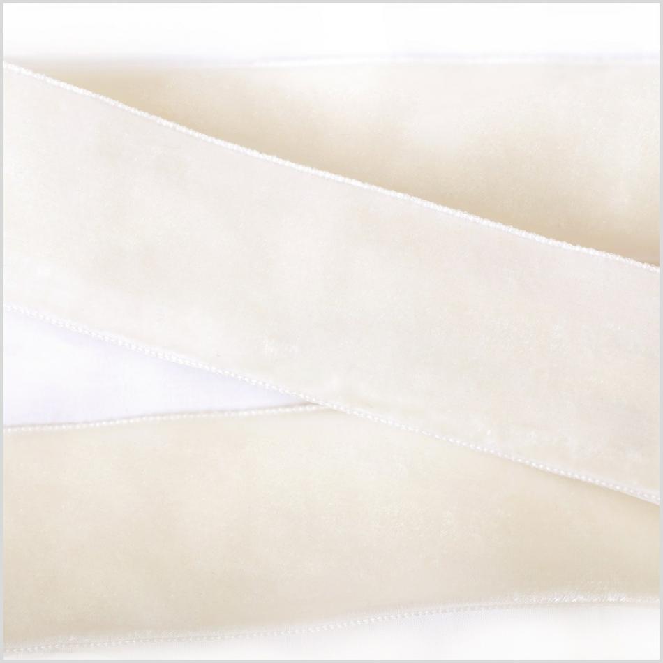 Double Face Velvet | Off-White Double Face Velvet Ribbon – 1.5" Double Face Velvet Double Face Velvet