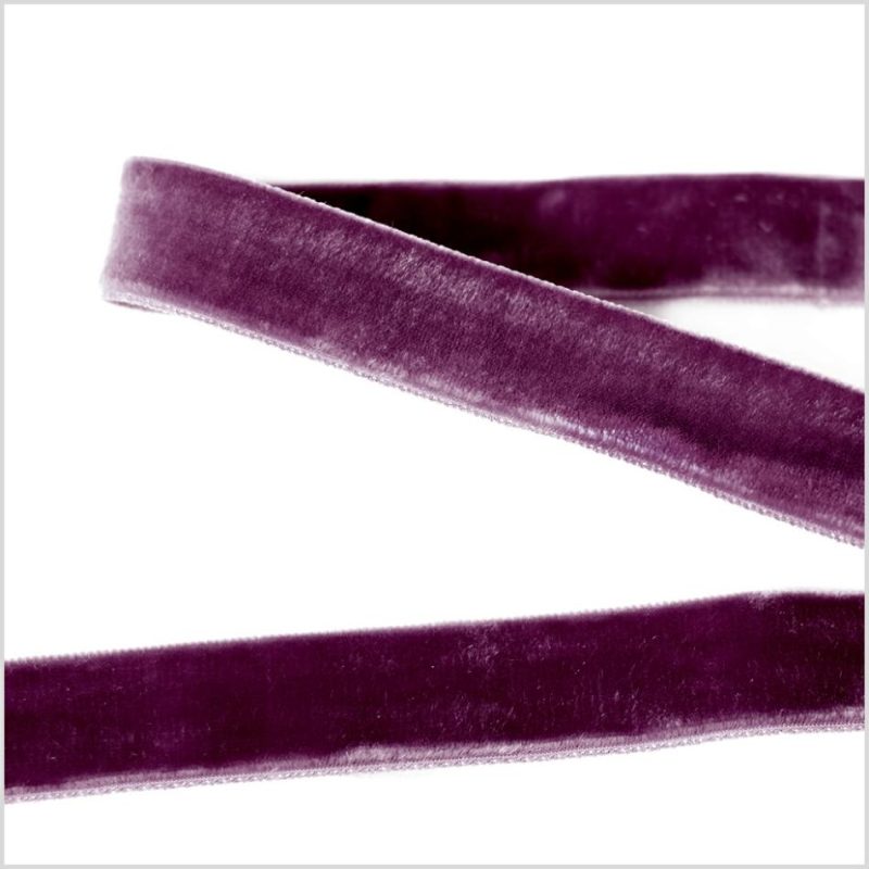 Double Face Velvet | Plum Double Face Velvet Ribbon – 7/8" Double Face Velvet Double Face Velvet