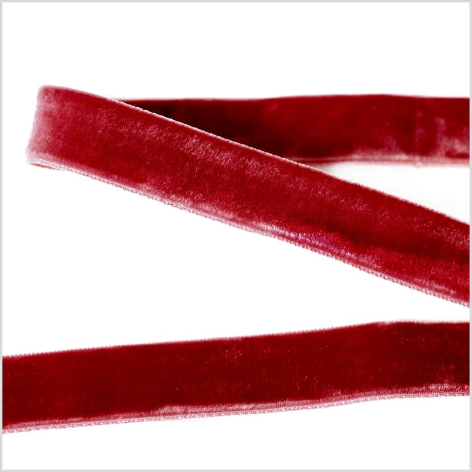 Double Face Velvet | Red Double Face Velvet Ribbon – 0.875" Double Face Velvet Double Face Velvet