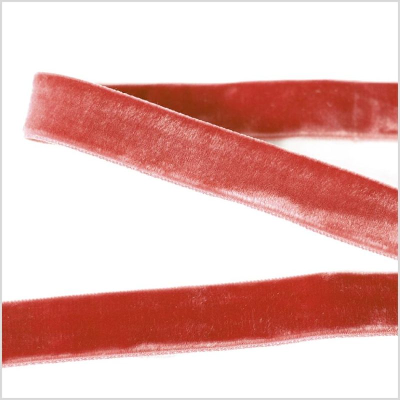 Double Face Velvet | Rust Double Face Velvet Ribbon – 7/8" Double Face Velvet Double Face Velvet