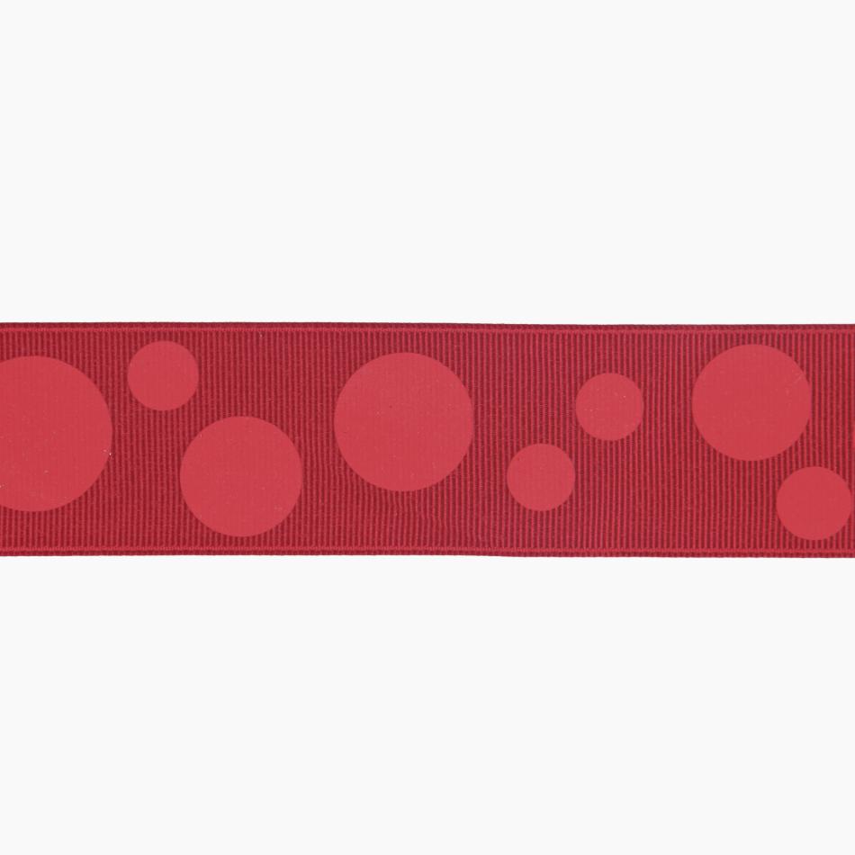 Grosgrain | 1.5" Red Puff Dottie Grosgrain Ribbon Grosgrain Grosgrain