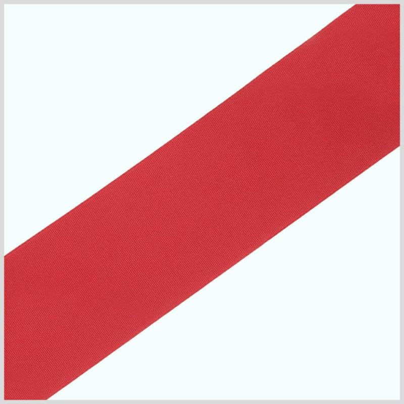 Grosgrain | 1/4" Red Solid Grosgrain Ribbon Grosgrain Grosgrain