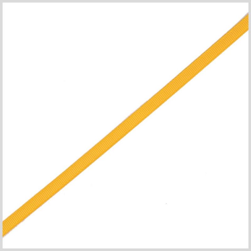 Grosgrain | 1/4" Yellow Solid Grosgrain Ribbon Grosgrain Grosgrain