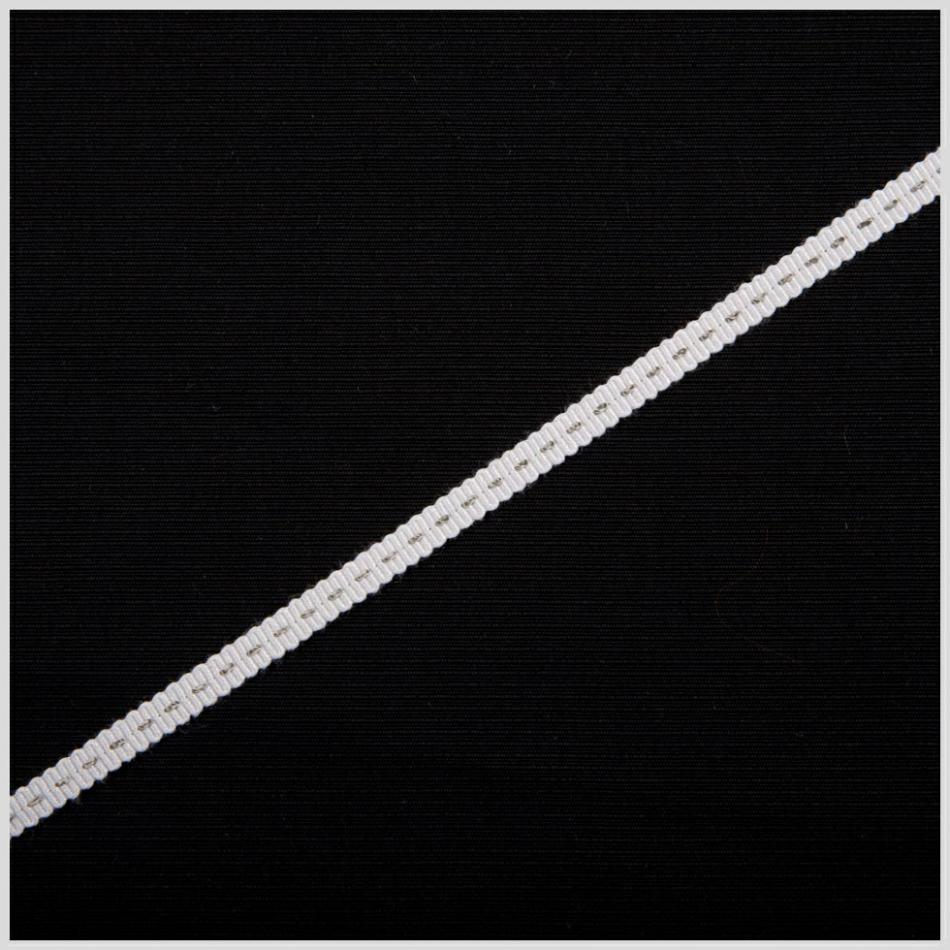 Grosgrain | 1/8" White Stitched Grosgrain Ribbon Grosgrain Grosgrain