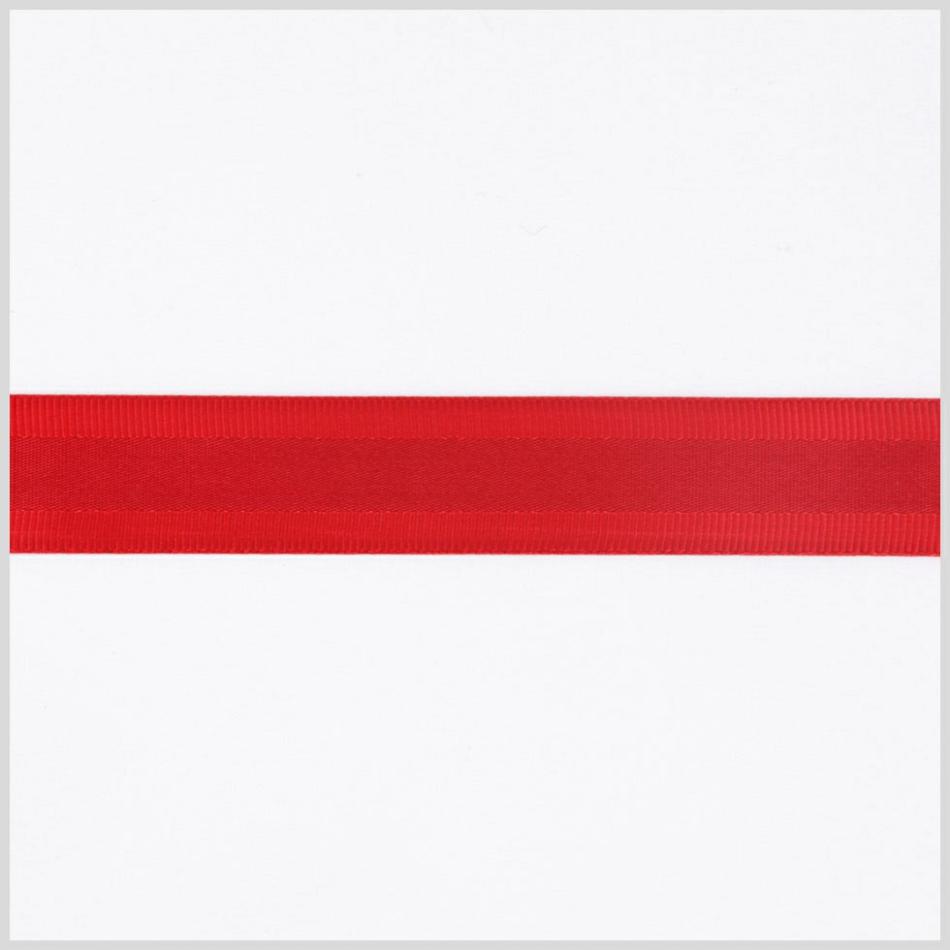 Grosgrain | 5/8" Red Satin Grosgrain Ribbon Grosgrain Grosgrain