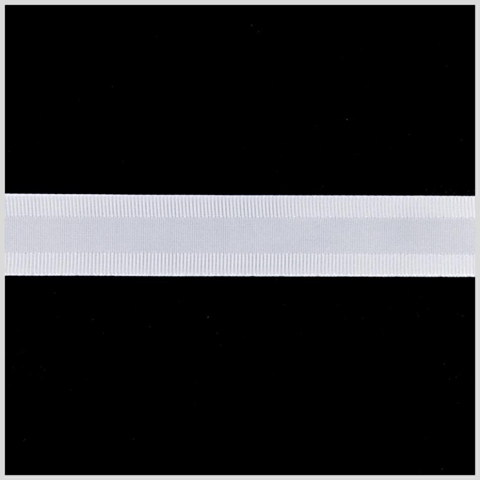 Grosgrain | 5/8" White Satin Grosgrain Ribbon Grosgrain Grosgrain