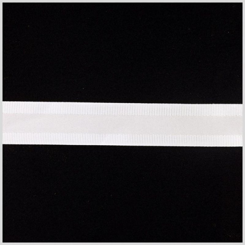 Grosgrain | 7/8" Antique White Satin Grosgrain Ribbon Grosgrain Antique White