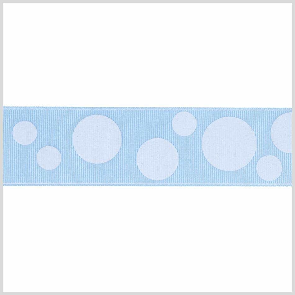 Grosgrain | 7/8" Blue/Blue Polka Dot Grosgrain Ribbon Grosgrain Blue