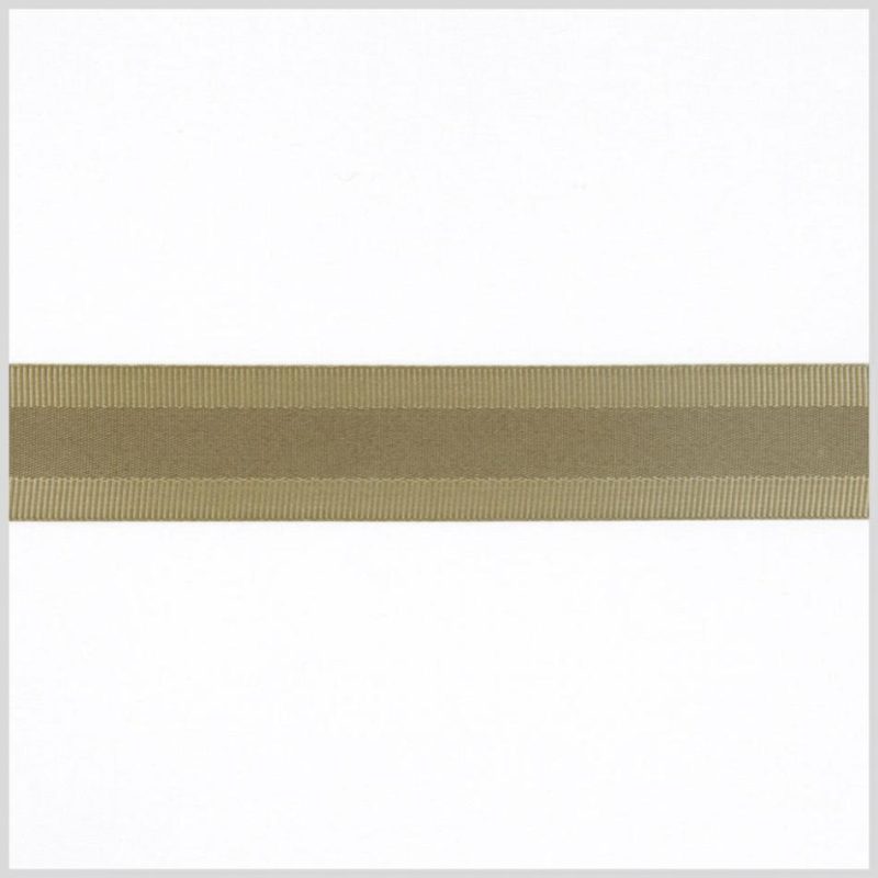 Grosgrain | Antique Gold Satin Grosgrain Ribbon Grosgrain Antique Gold