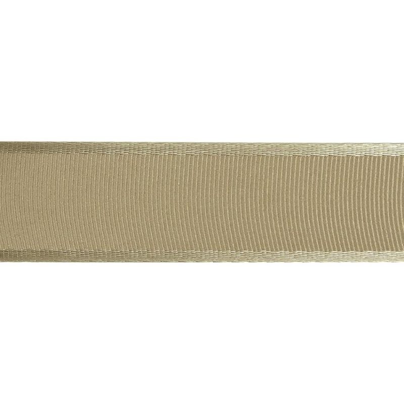 Grosgrain | Beige Satin-Edged Grosgrain Ribbon – 1" Grosgrain Grosgrain