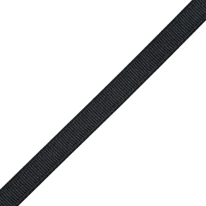 Grosgrain | Black Grosgrain Ribbon – .375" Grosgrain Black