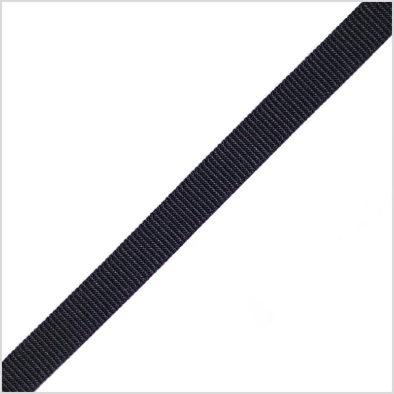 Grosgrain | Black Stretch Grosgrain – 0.375" Grosgrain Black