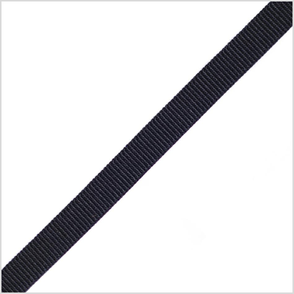 Grosgrain | Black Stretch Grosgrain – 0.375" Grosgrain Black