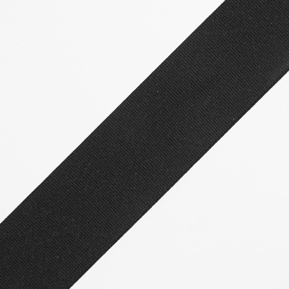 Grosgrain | Black Stretch Grosgrain – 2" Grosgrain Black