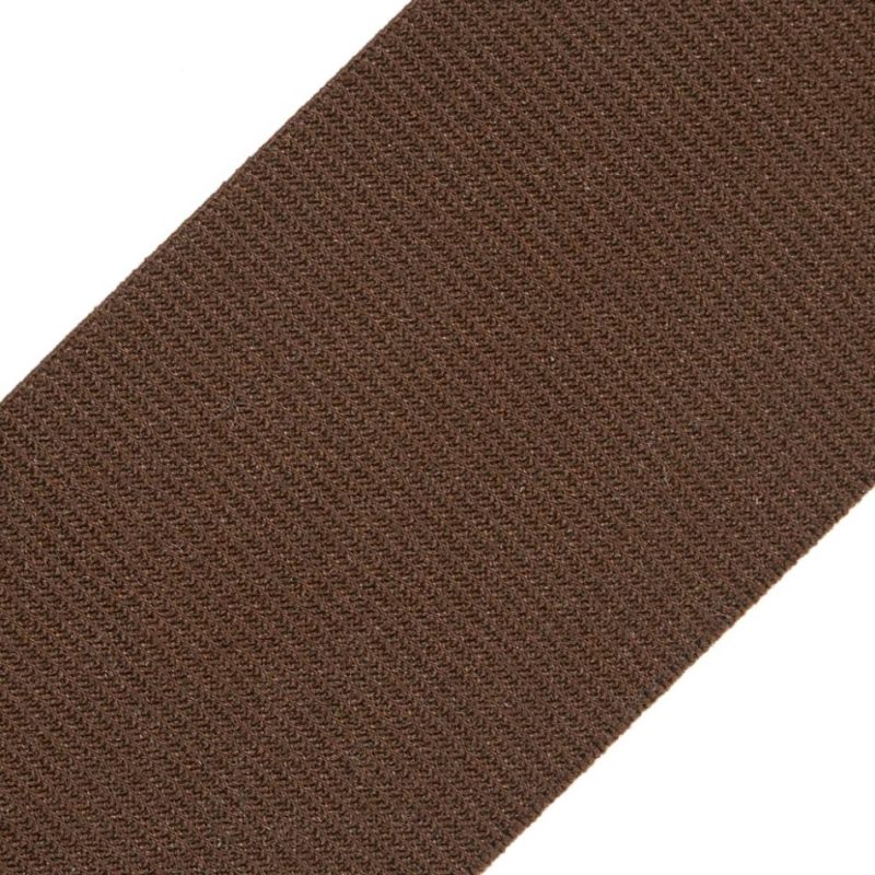 Grosgrain | Brown Stretch Grosgrain – 2" Grosgrain Brown