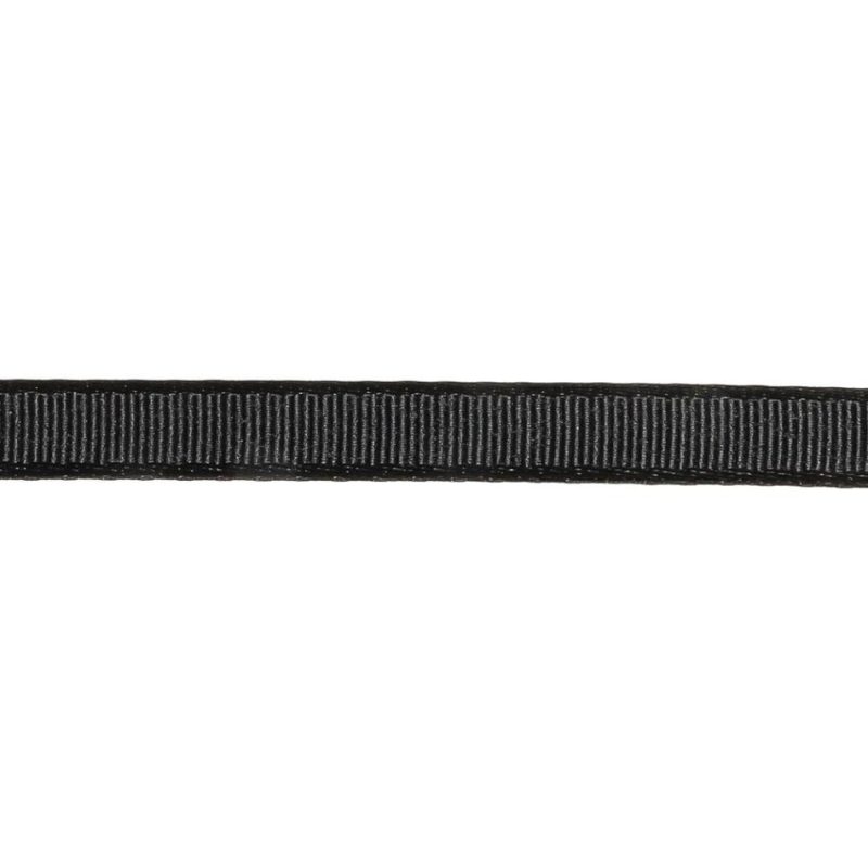 Grosgrain | Caviar Grosgrain Ribbon – 0.375" Grosgrain Caviar