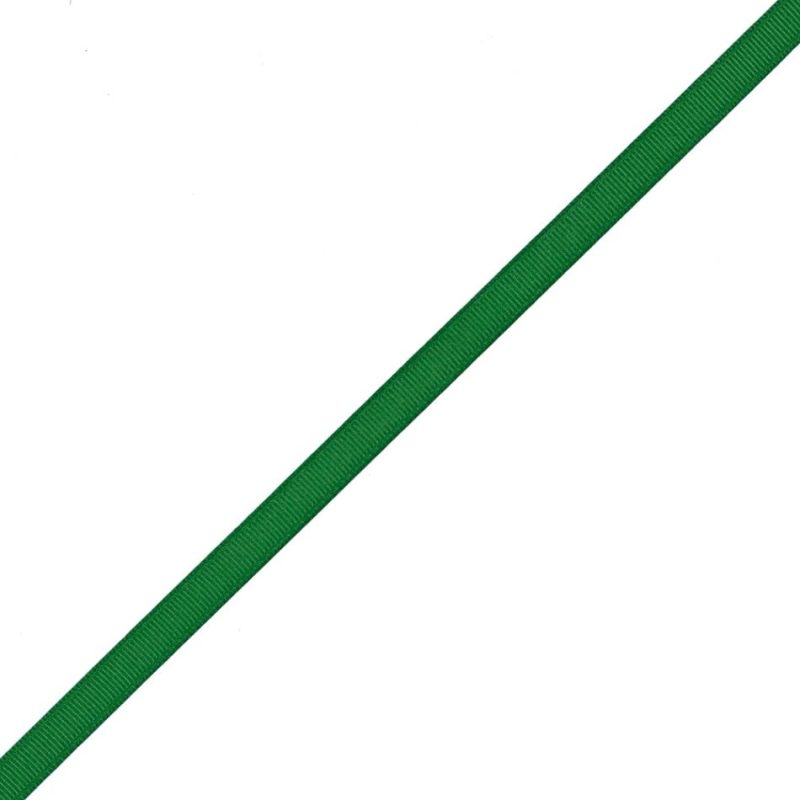 Grosgrain | Emerald Grosgrain Ribbon – 0.375" Grosgrain Emerald