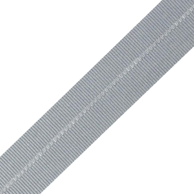 Grosgrain | Gray Foldover Grosgrain Ribbon – 0.8125" Grosgrain Grosgrain