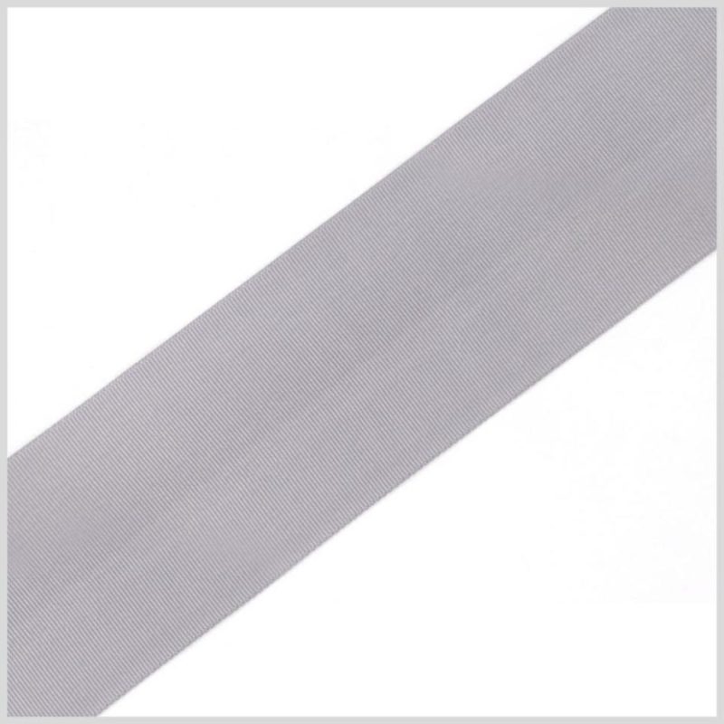 Grosgrain | Gray Solid Grosgrain Ribbon Grosgrain Gray