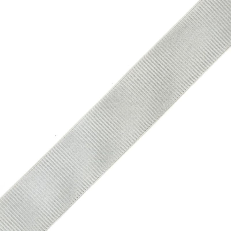 Grosgrain | Gray Stretch Grosgrain Ribbon – 1" Grosgrain Gray