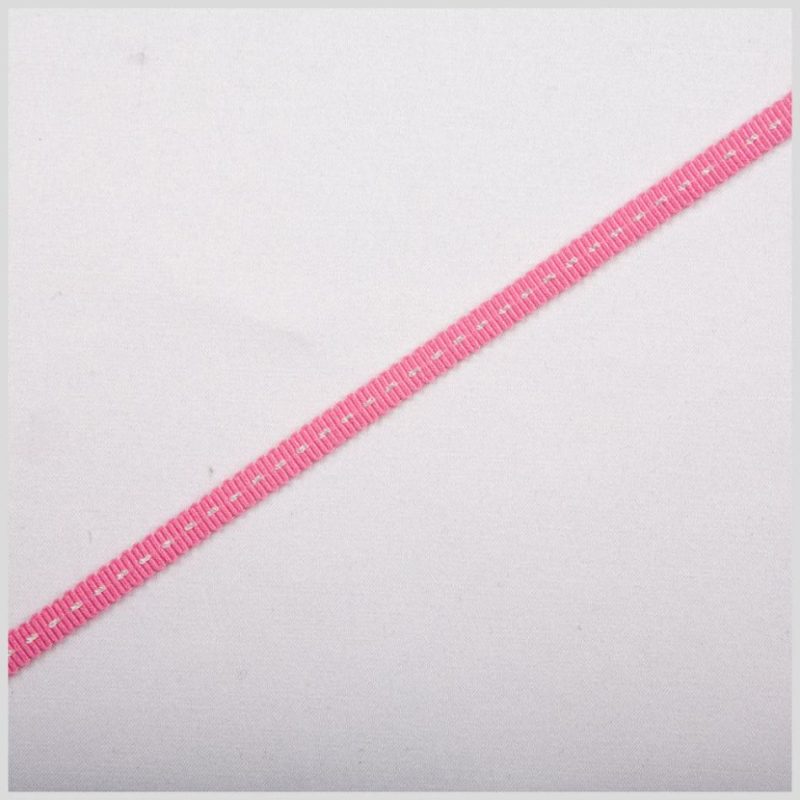 Grosgrain | Hot Pink Stitched Grosgrain Ribbon Grosgrain Grosgrain