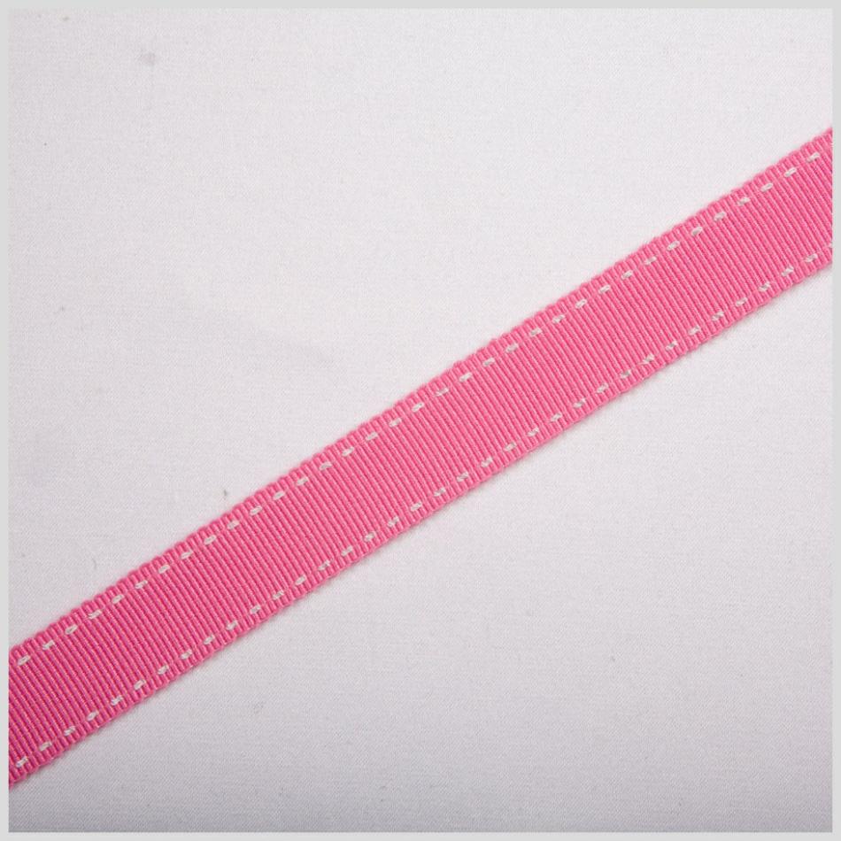 Grosgrain | Hot Pink Stitched Grosgrain Ribbon Grosgrain Grosgrain