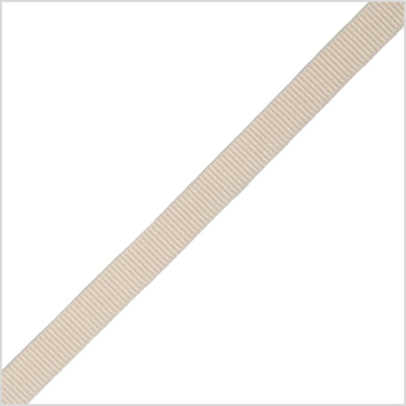 Grosgrain | Ivory Stretch Grosgrain – 0.375" Grosgrain Grosgrain