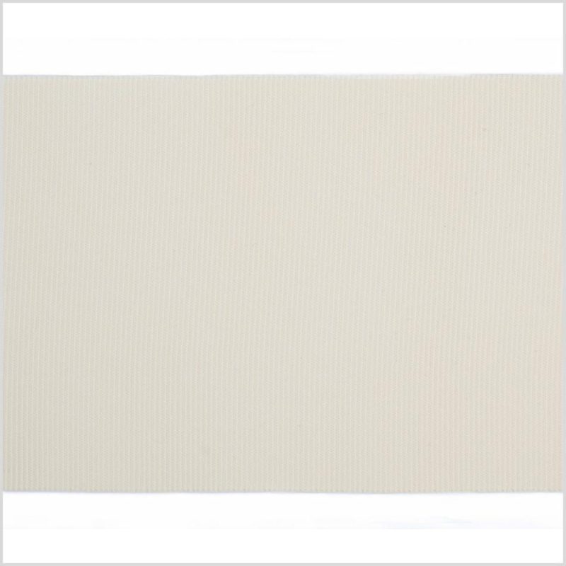 Grosgrain | Ivory Stretch Grosgrain – 4" Grosgrain Grosgrain