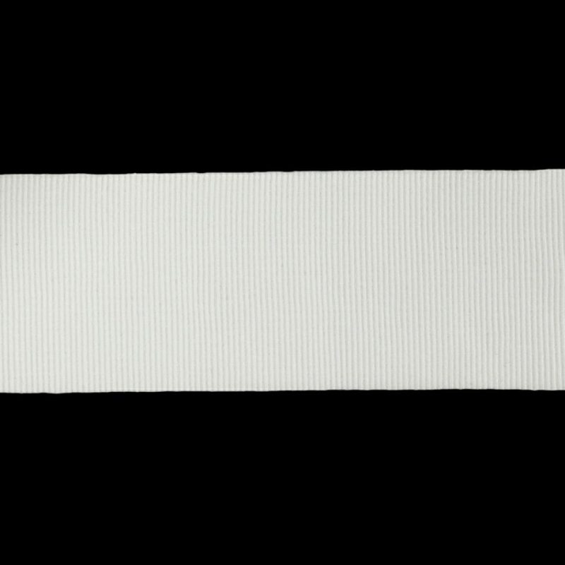 Grosgrain | Ivory Stretch Grosgrain Trim – 1.625" Grosgrain Cannoli Cream