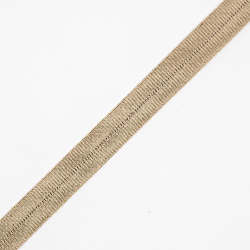 Grosgrain | Khaki Stretch Fold Over Grosgrain – 0.625" Grosgrain Grosgrain