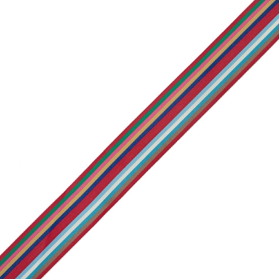 Grosgrain | Multicolor Barcode Stripes Grosgrain Ribbon – 1.5" Grosgrain Grosgrain