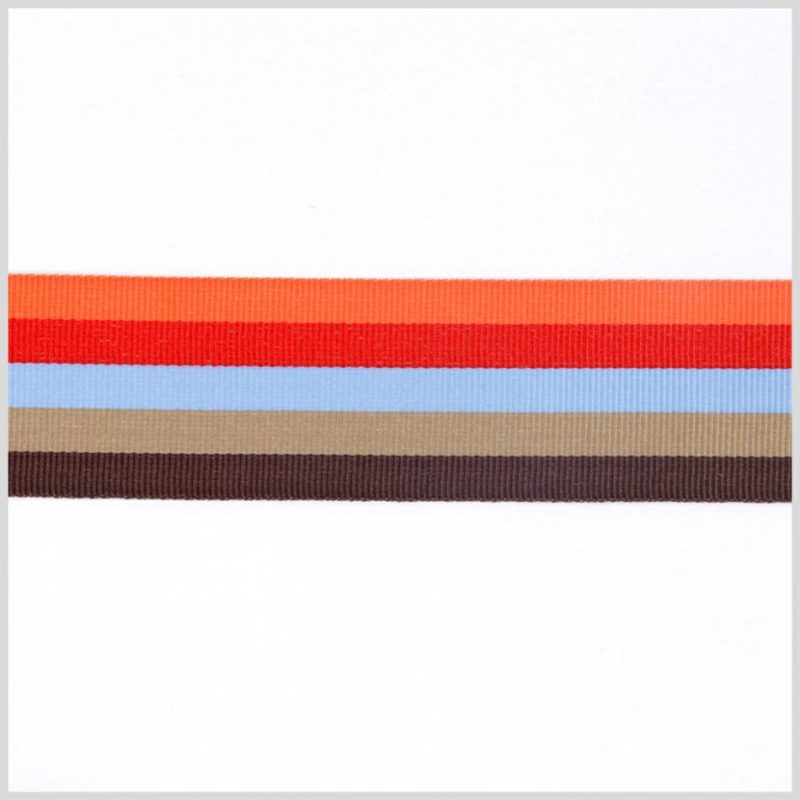 Grosgrain | Multicolor Striped Grosgrain Ribbon Grosgrain Grosgrain