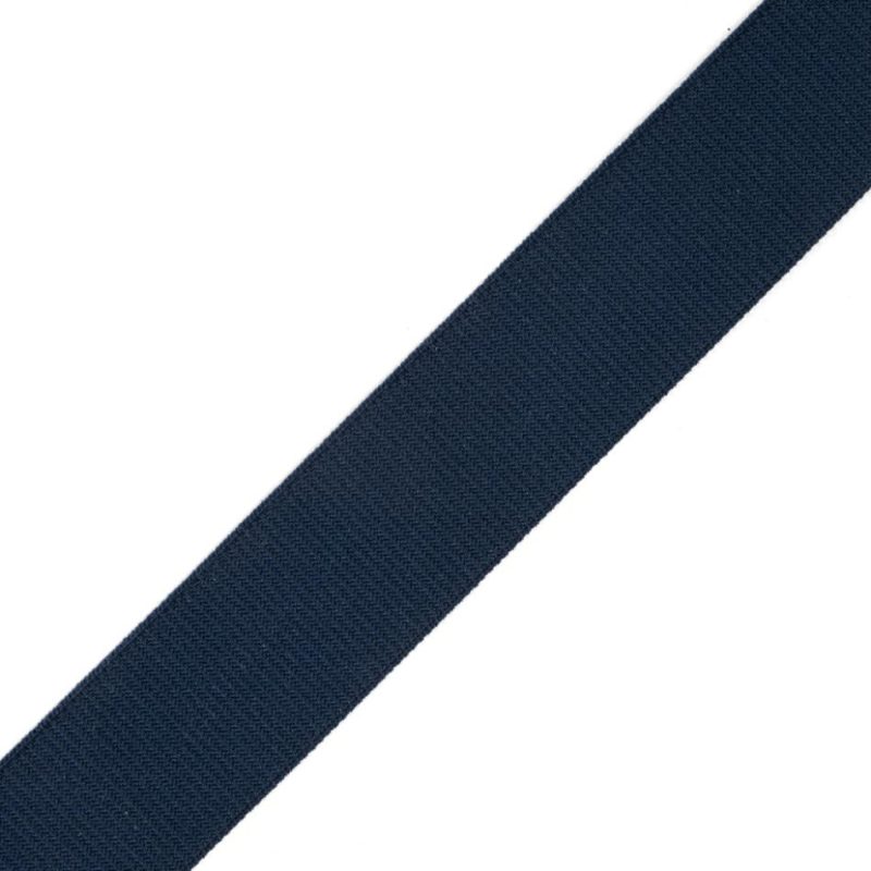 Grosgrain | Navy Stretch Grosgrain Ribbon – 1" Grosgrain Grosgrain