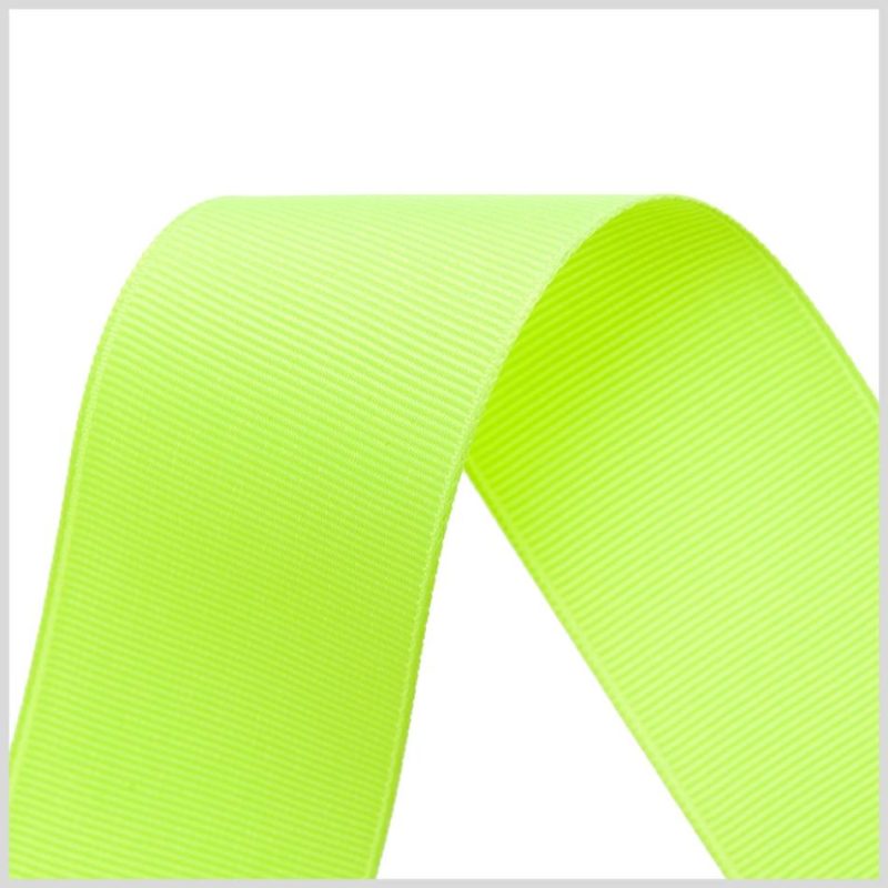 Grosgrain | Neon Lime Grosgrain Ribbon Grosgrain Grosgrain