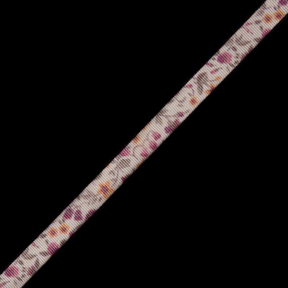 Grosgrain | Pink Floral Printed Grosgrain Ribbon – 0.375" Grosgrain Grosgrain