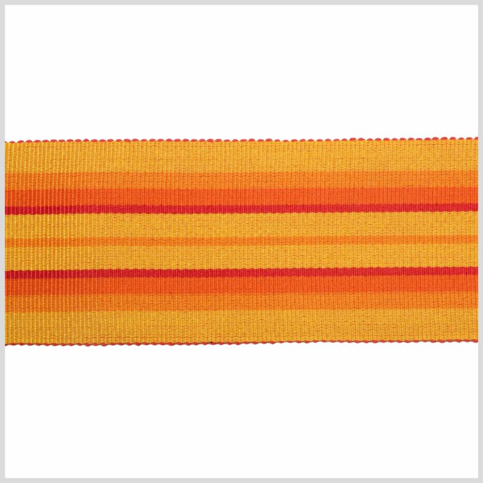 Grosgrain | Sunshine/Orange/Mango Striped Grosgrain Ribbon Grosgrain Grosgrain