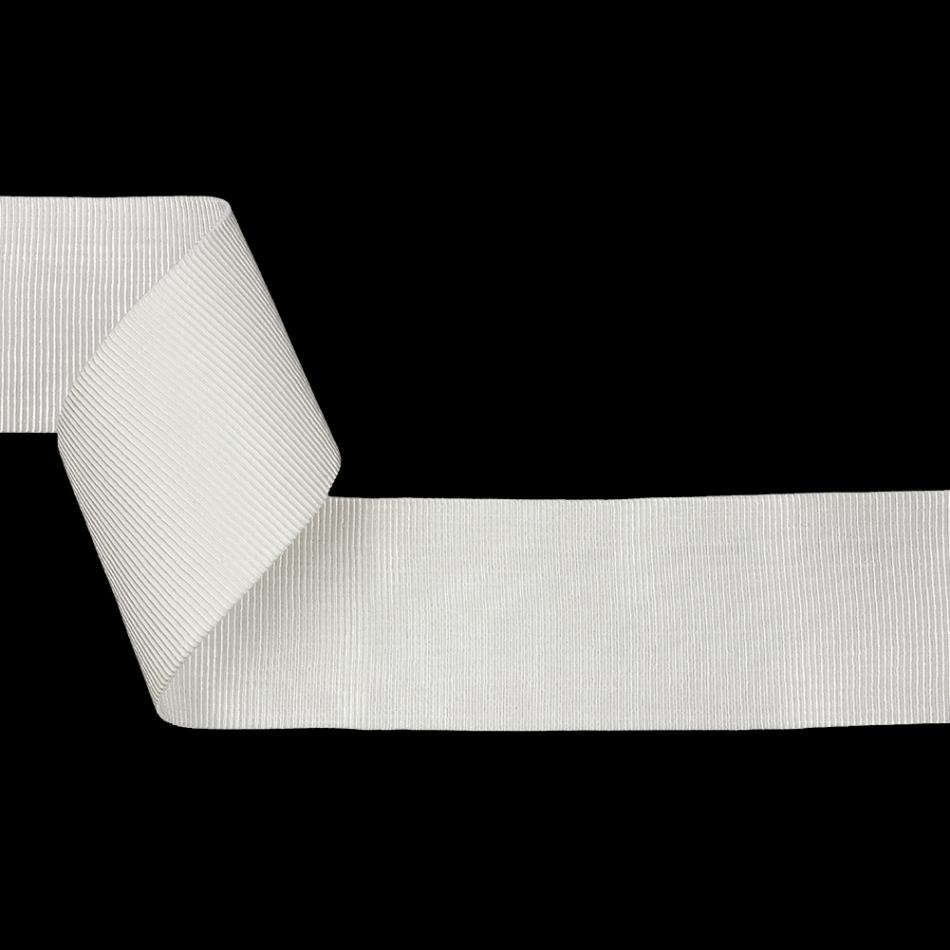 Grosgrain | White Heavy Stretch Grosgrain Trim – 2" Grosgrain Grosgrain