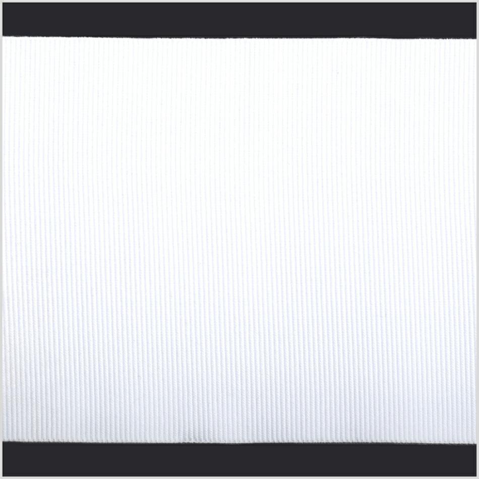 Grosgrain | White Stretch Grosgrain – 4" Grosgrain Grosgrain