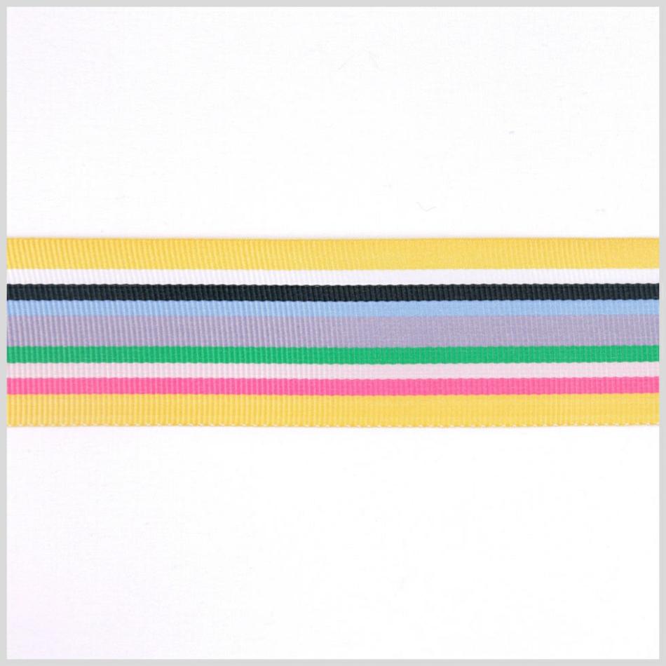 Grosgrain | Yellow Combo Striped Grosgrain Ribbon Grosgrain Grosgrain