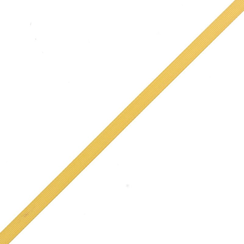 Grosgrain | Yellow Grosgrain Ribbon – 0.375" Grosgrain Grosgrain