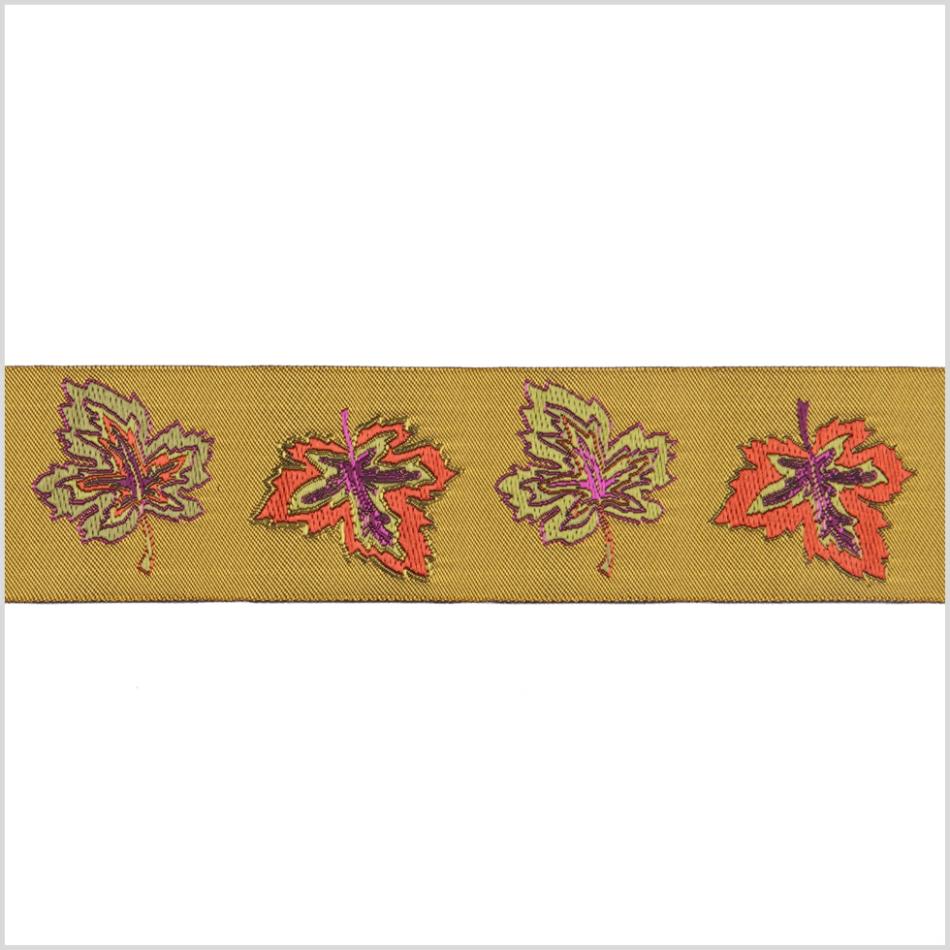 Jacquard | 1.5" Gold French Jacquard Ribbon Jacquard Gold