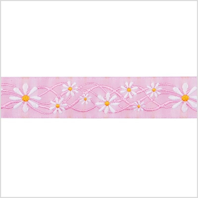 Jacquard | Baby Pink French Jacquard Ribbon Jacquard Baby Pink