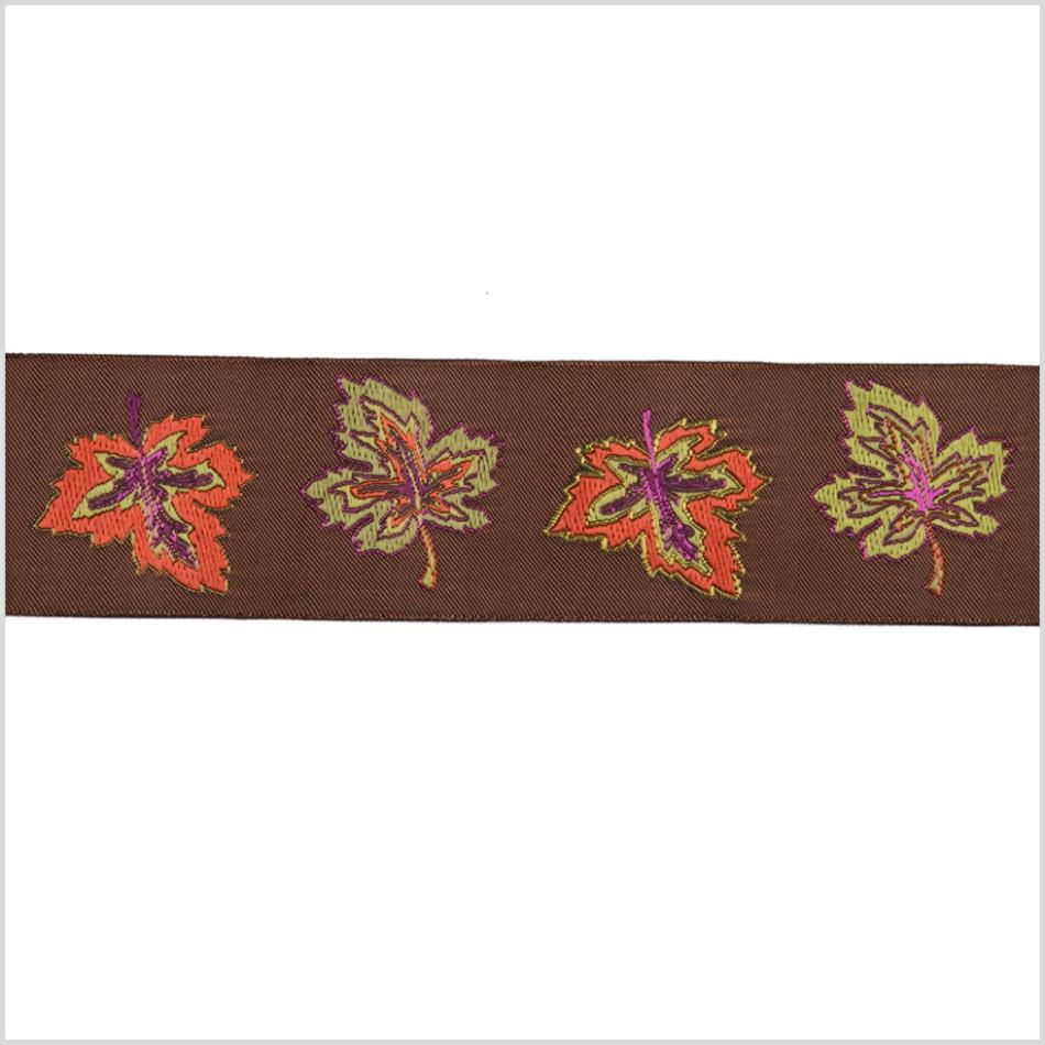 Jacquard | Brown French Jacquard Ribbon Jacquard Brown