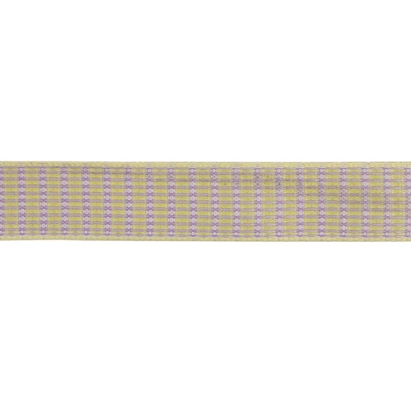 Jacquard | Lavender, Lemon, And Tofu Rectangles Jacquard Ribbon – 0.625" Jacquard Jacquard