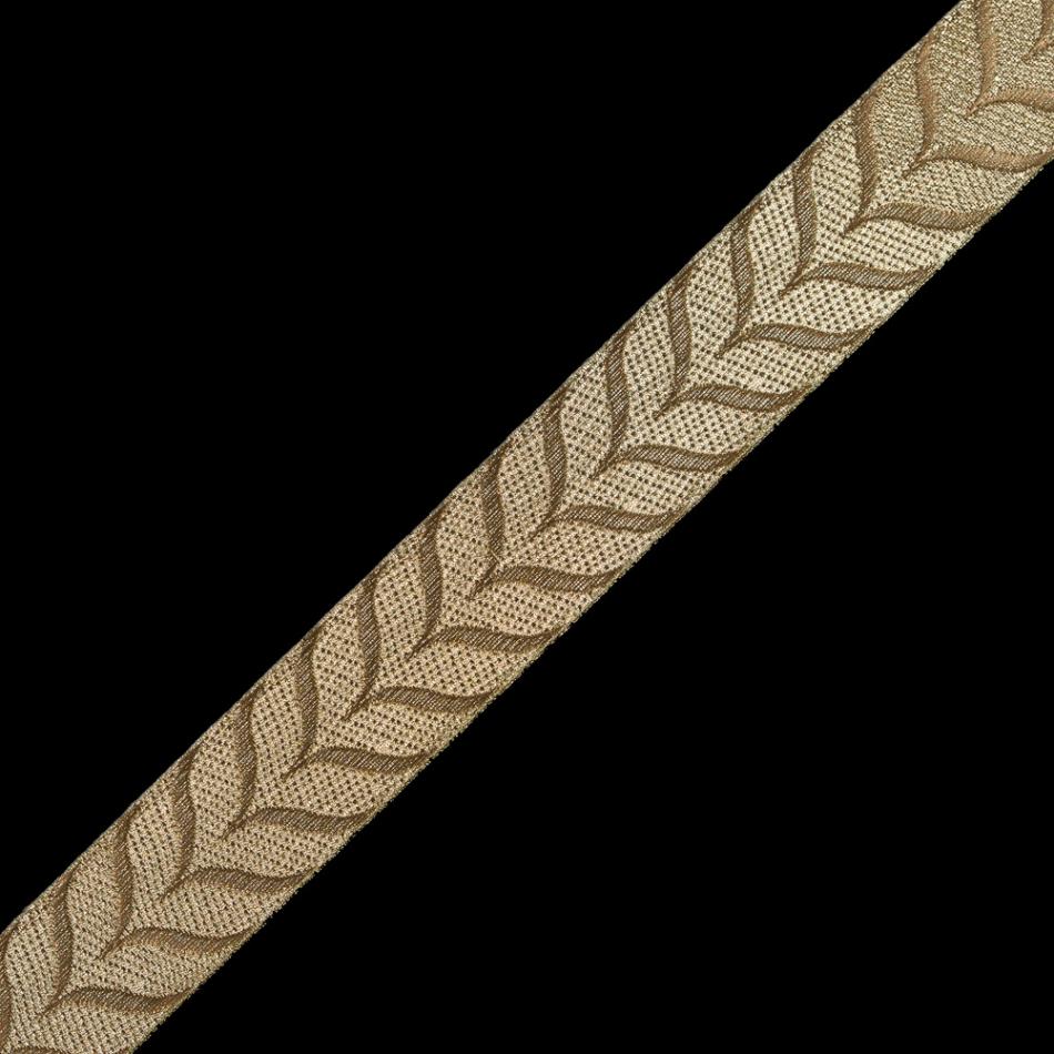 Jacquard | Metallic Gold Jacquard Ribbon – 1.5" Jacquard Gold