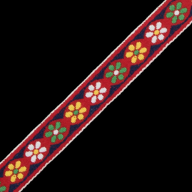 Jacquard | Red German Jacquard Ribbon – 0.625" Jacquard Jacquard