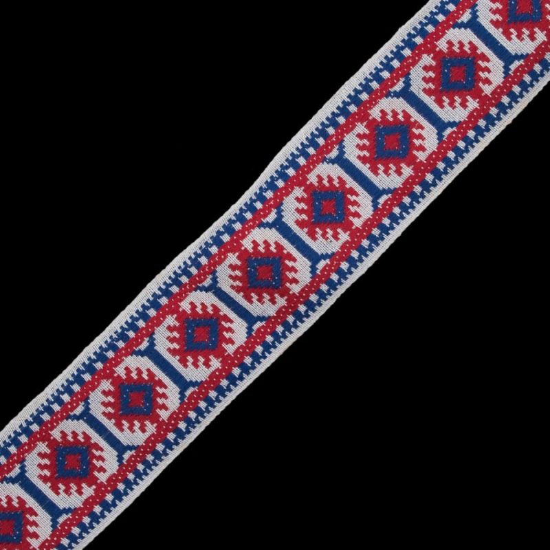 Jacquard | Red, White And Blue Jacquard Ribbon – 2" Jacquard Jacquard