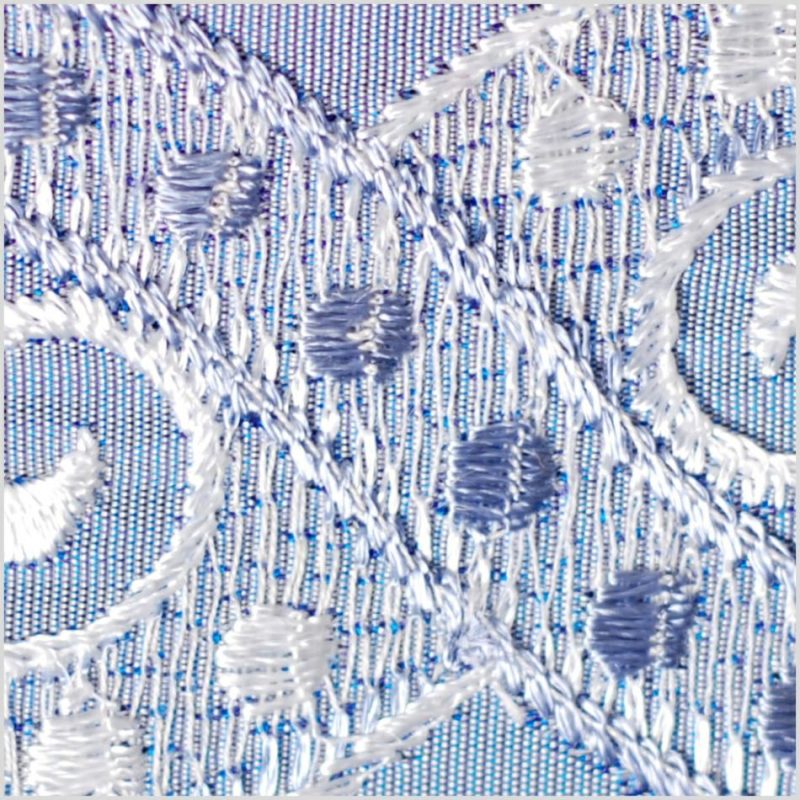 Jacquard | Sky Blue/Silver Jacquard Ribbon Jacquard Jacquard